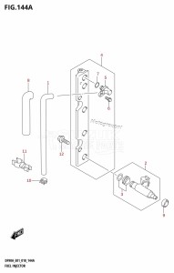 DF100B From 10004F-810001 (E01 E40)  2018 drawing FUEL INJECTOR (E01)