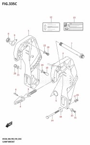 DF30A From 03003F-810001 (P03)  2018 drawing CLAMP BRACKET (DF25AQ)