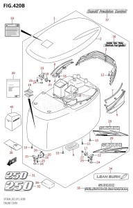 DF250A From 25003P-510001 (E03)  2015 drawing ENGINE COVER (DF250A:E03)