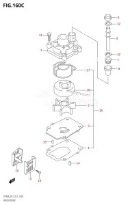 DF80A From 08002F-210001 (E01 E40)  2012 drawing WATER PUMP (DF70ATH:E01)