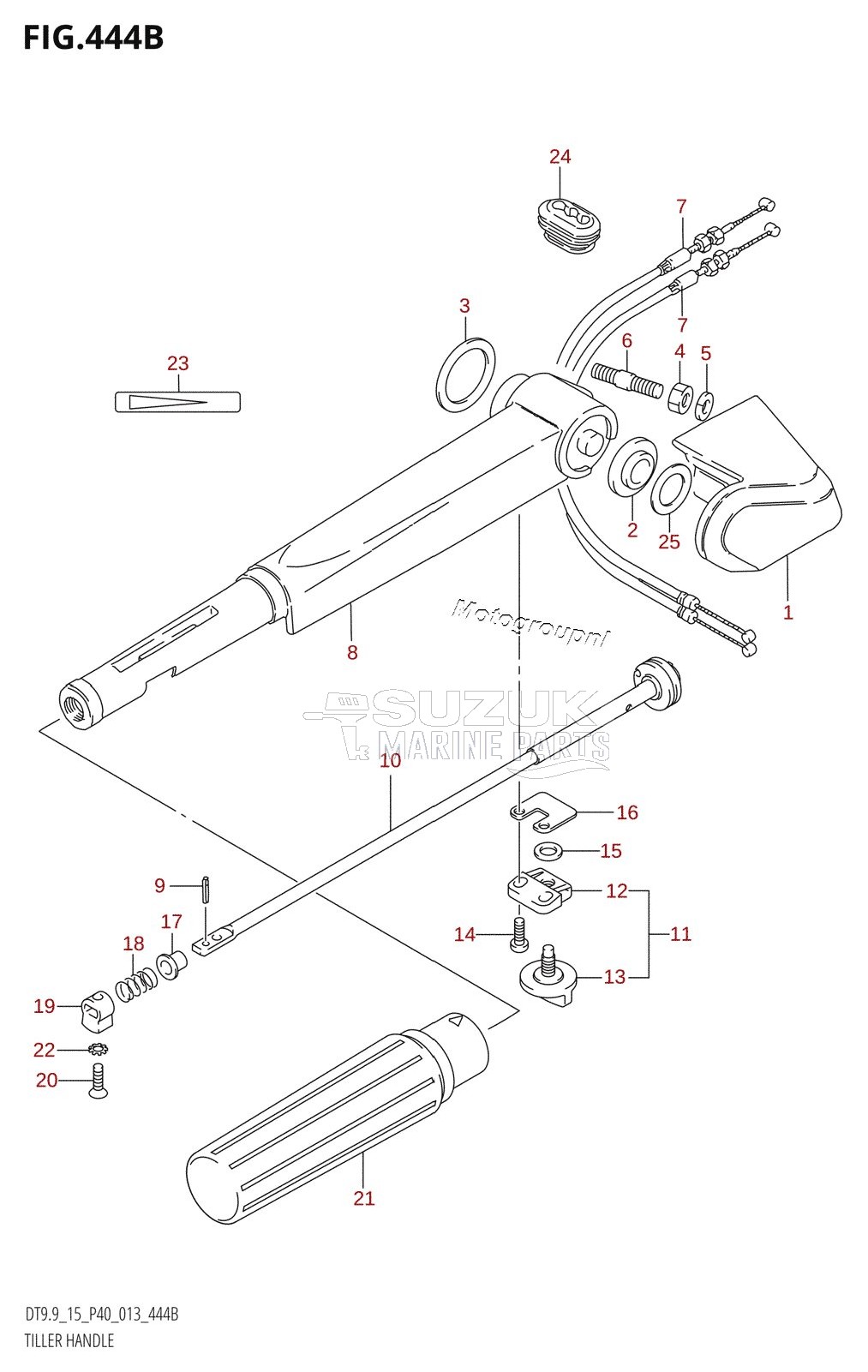 TILLER HANDLE (DT9.9K:P40)