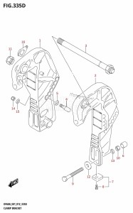 DF50A From 05003F-210001 (E01)  2012 drawing CLAMP BRACKET (DF50A:E01)