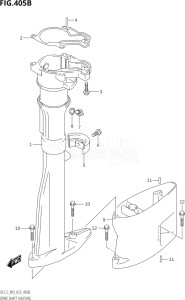 00252F-240001 (2022) 2.5hp P03-U.S.A (DF2.5) DF2.5 drawing DRIVE SHAFT HOUSING (L-TRANSOM)