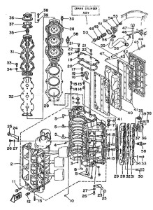 200ETD drawing CYLINDER--CRANKCASE