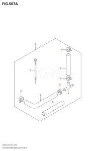 06003F-410001 (2014) 60hp E03-USA (DF60AVT) DF60A drawing OPT:WATER PRESSURE GAUGE SUB KIT