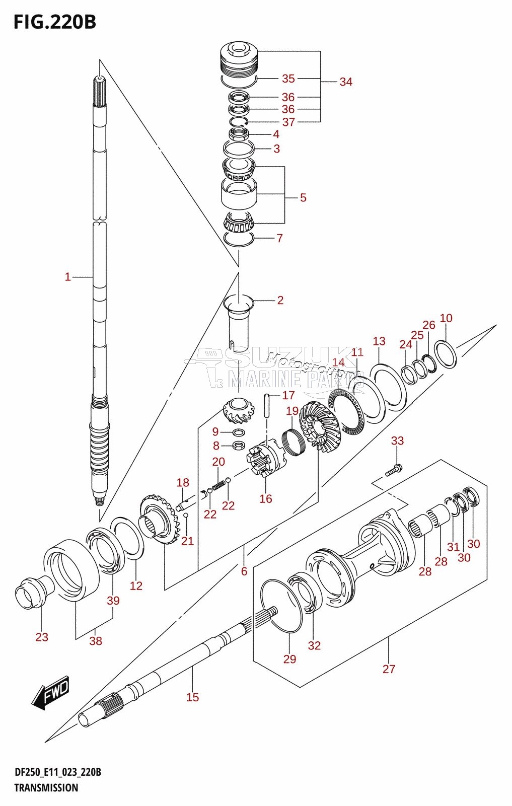 TRANSMISSION (DF200Z)