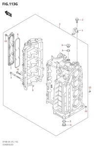 DF140A From 14003F-510001 (E01 E40)  2015 drawing CYLINDER BLOCK (DF140AT:E40)