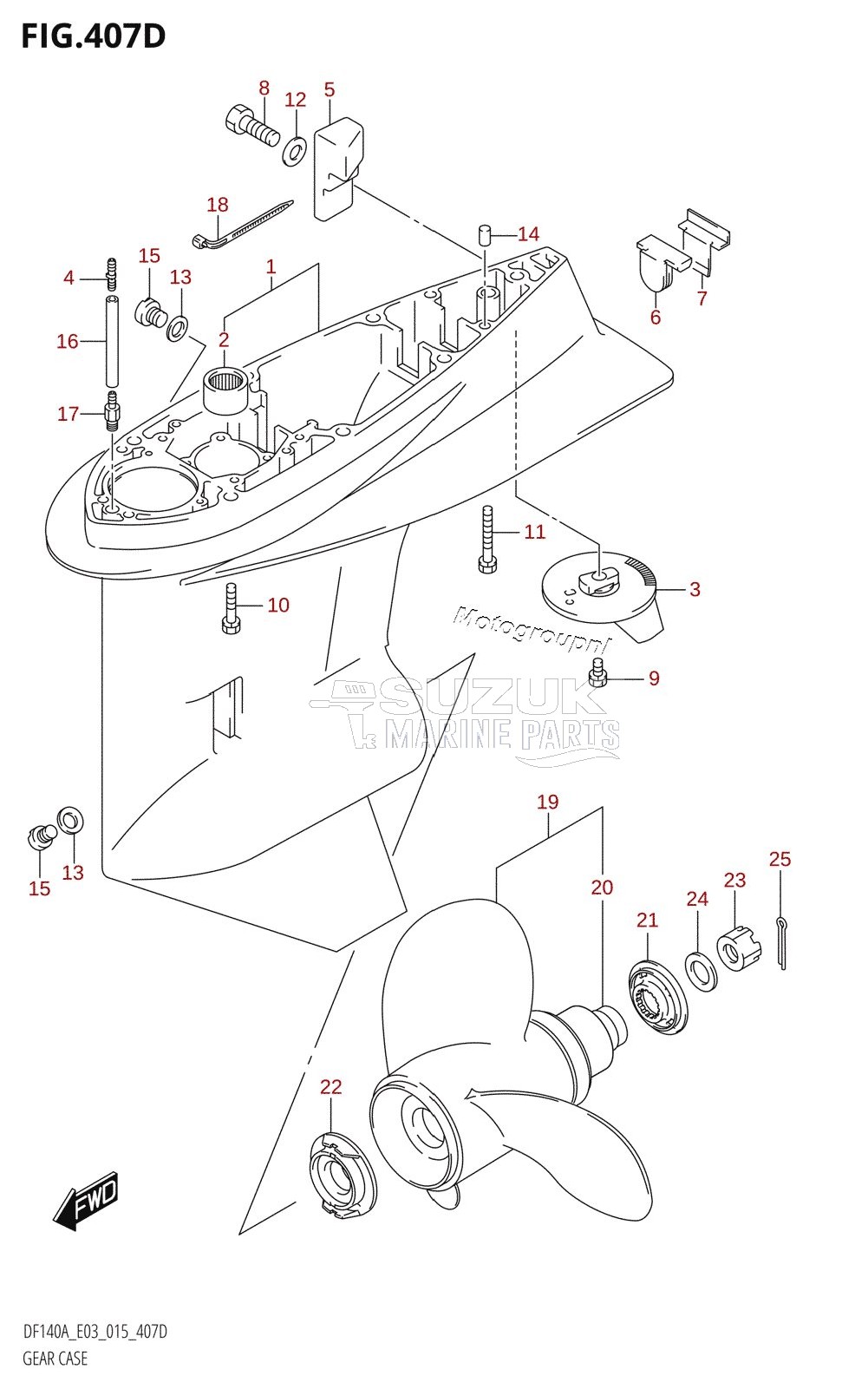 GEAR CASE (DF140AT:E03)