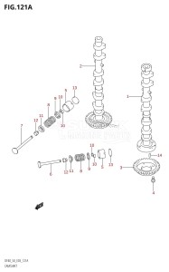 DF40 From 04001F-421001 (E03)  2004 drawing CAMSHAFT