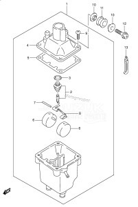 DT225TCL From 22501-251001 ()  2002 drawing VAPOR SEPARATOR (DT150(S) /​ 200)