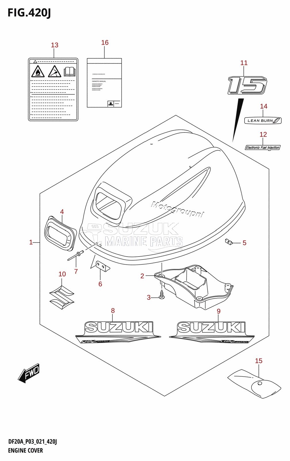 ENGINE COVER (DF15A:021)