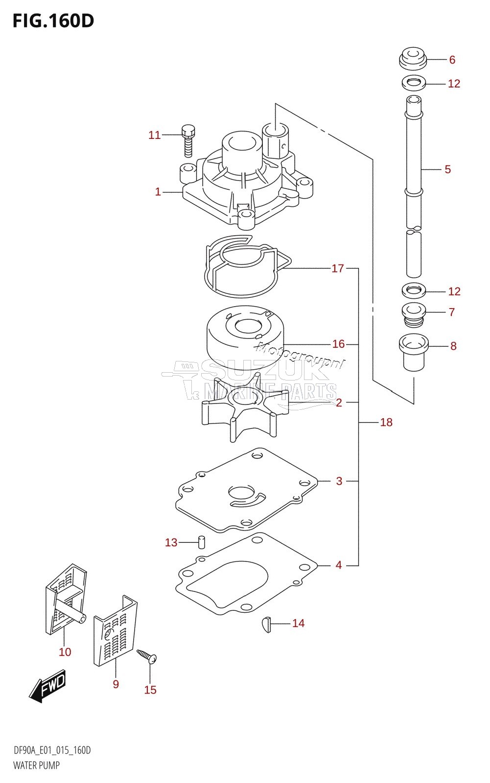 WATER PUMP (DF70ATH:E40)