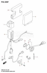 DF50A From 05004F-510001 (E01)  2015 drawing PTT SWITCH /​ ENGINE CONTROL UNIT (DF50ATH:E01)