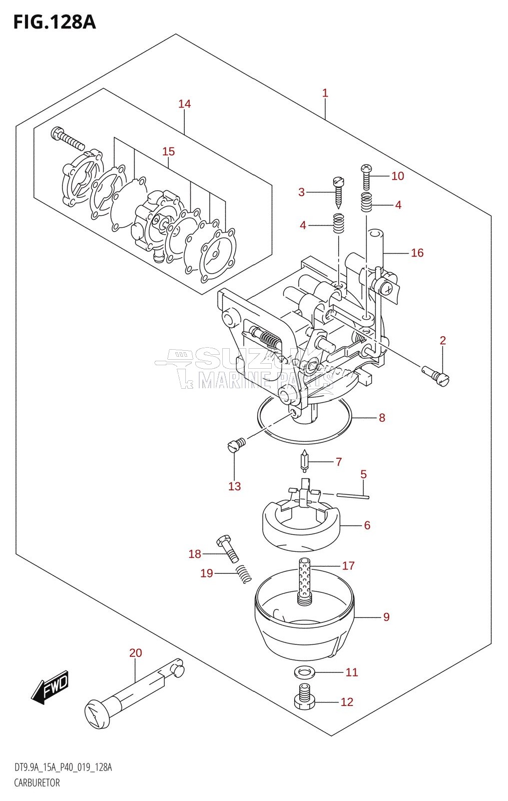 CARBURETOR (DT9.9A,DT15A)