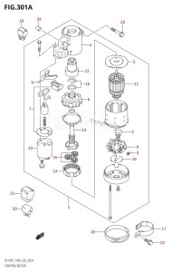 DF140 From 14002F-010001 (E03)  2010 drawing STARTING MOTOR