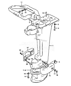 DT16 From F-10001 ()  1985 drawing DRIVE SHAFT HOUSING