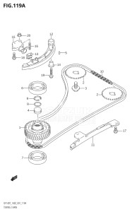 14002F-110001 (2011) 140hp E01 E40-Gen. Export 1 - Costa Rica (DF140T  DF140WT) DF140 drawing TIMING CHAIN