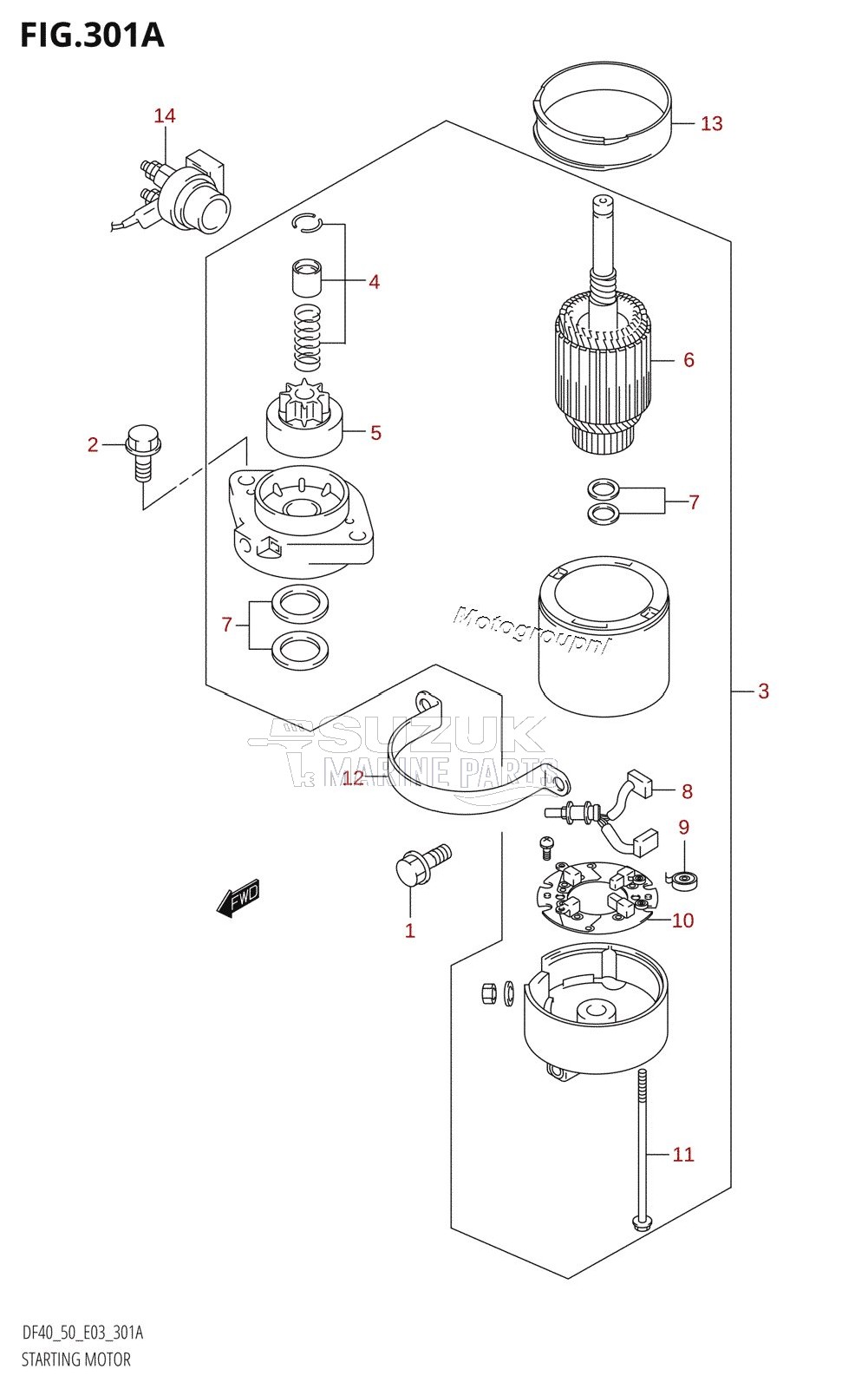 STARTING MOTOR (X,Y)