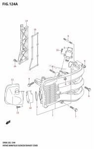 DF40A From 04003F-110001 (E03)  2011 drawing INTAKE MANIFOLD /​ SILENCER /​ EXHAUST COVER