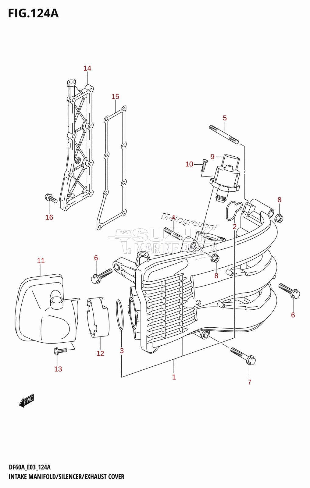 INTAKE MANIFOLD /​ SILENCER /​ EXHAUST COVER