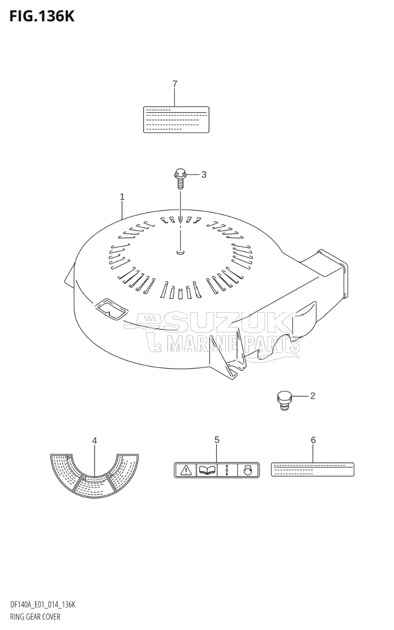 RING GEAR COVER (DF140AZ:E40)