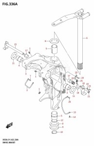 DF250 From 25003F-340001 (E11 E40)  2023 drawing SWIVEL BRACKET (L-TRANSOM)