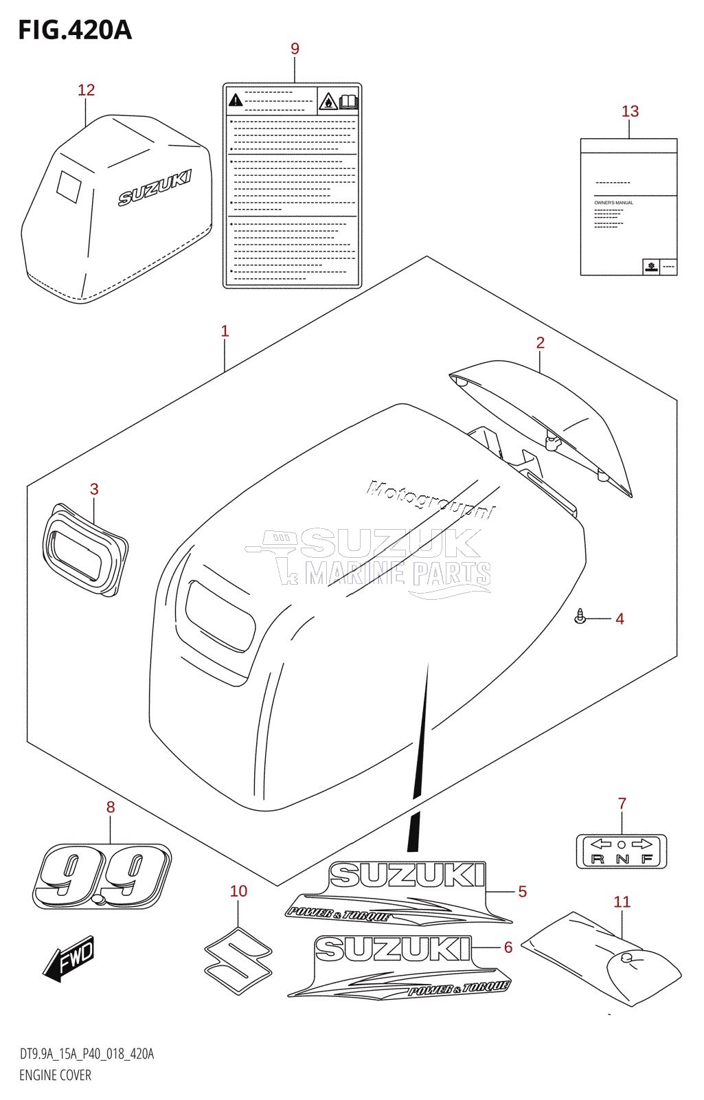 ENGINE COVER (DT9.9A:P36,DT9.9A:P81)