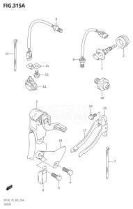 15002F-110001 (2011) 150hp E03-USA (DF150T) DF150 drawing SENSOR