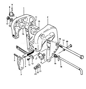 DT9.9Y From F-10001 ()  1985 drawing CLAMP BRACKET