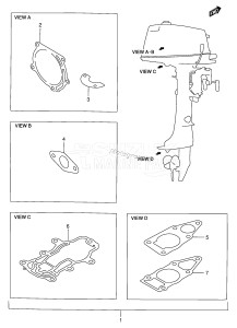 DT4 From 00402-130001 ()  2000 drawing OPTIONAL : GASKET SET (DT5Y)