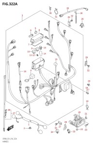 08002F-610001 (2016) 80hp E01 E40-Gen. Export 1 - Costa Rica (DF80A) DF80A drawing HARNESS