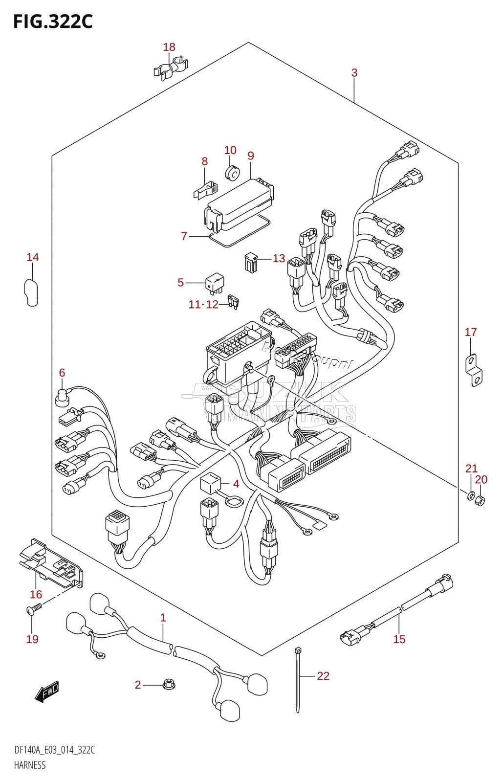 HARNESS (DF115AZ:E03)