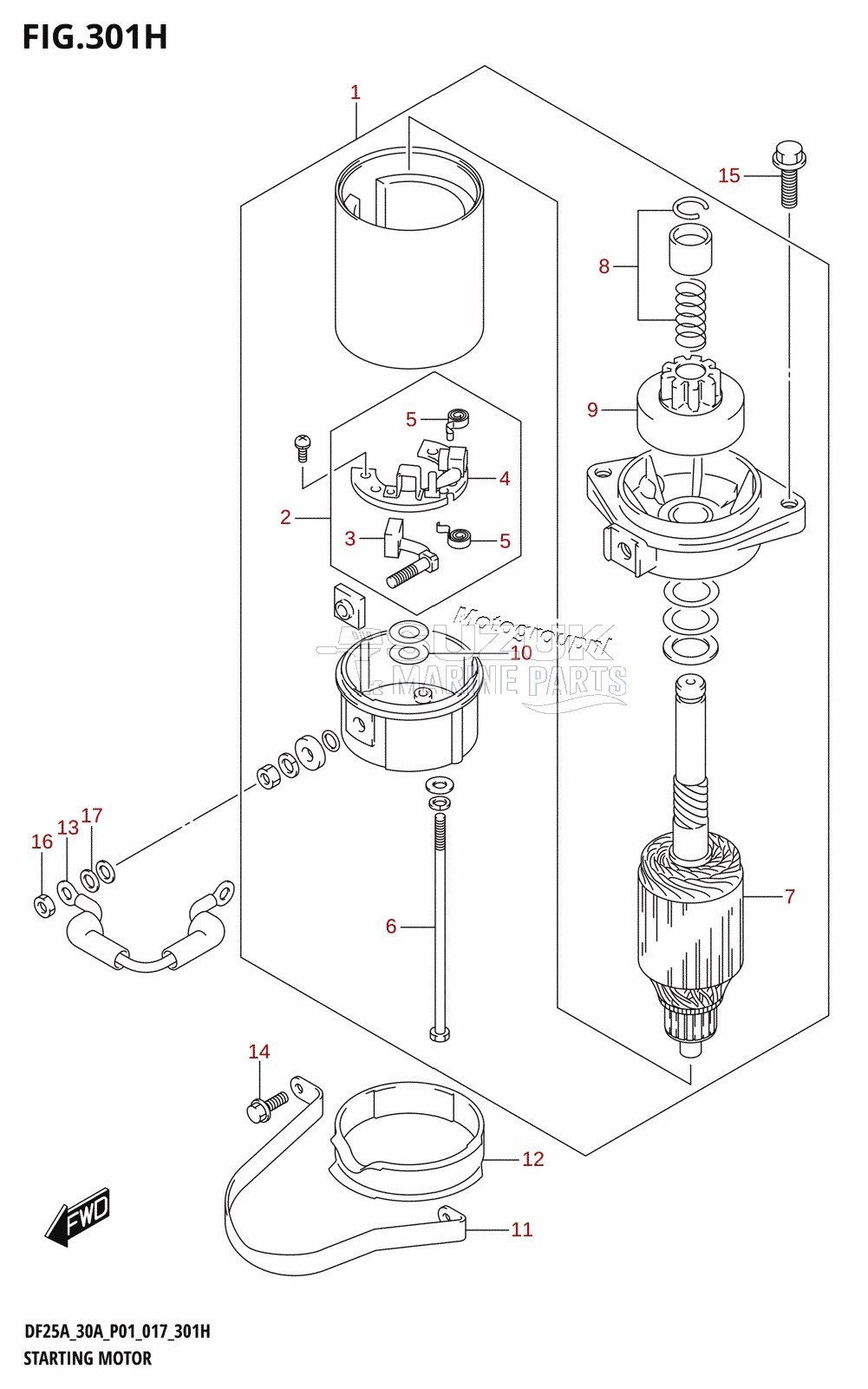 STARTING MOTOR (DF30ATH:P01)