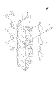 DF 250AP drawing Intake Manifold