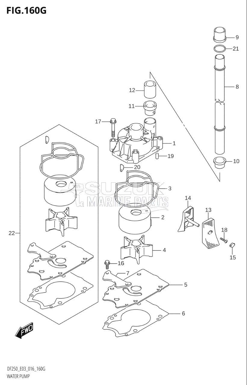 WATER PUMP (DF250ST:E03)