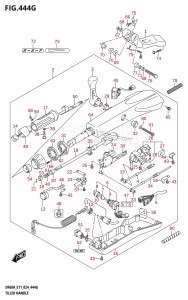 DF40AQH From 04003F-440001 (E01 - E11 - E34)  2024 drawing TILLER HANDLE (DF40A,DF50A)