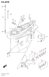 DF200Z From 20002Z-710001 (E01 E40)  2017 drawing GEAR CASE (DF200T:E40)