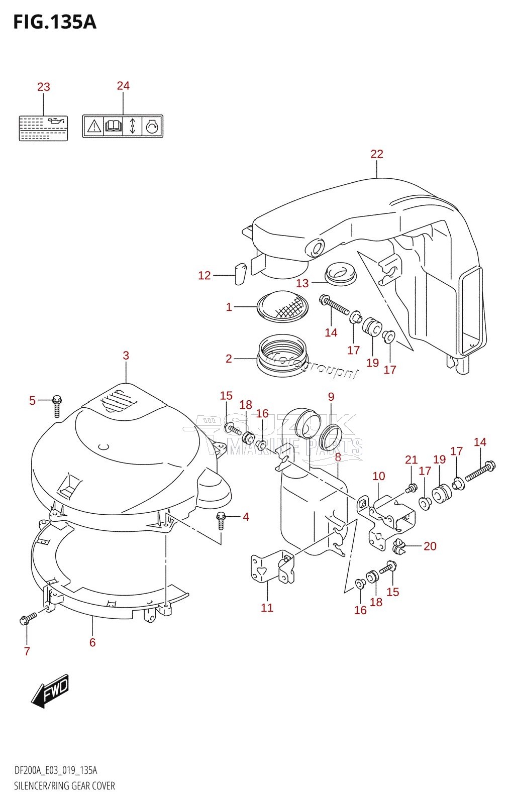 SILENCER /​ RING GEAR COVER