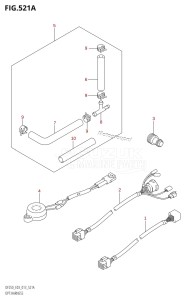 DF250Z From 25003Z-310001 (E03)  2013 drawing OPT:HARNESS