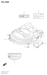 09003F-910001 (2019) 90hp E01 E40-Gen. Export 1 - Costa Rica (DF90ATH) DF90A drawing RING GEAR COVER