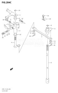 09001F-251001 (2002) 90hp E03-USA (DF90TK2) DF90 drawing CLUTCH SHAFT (K6,K7,K8,K9,K10,011)