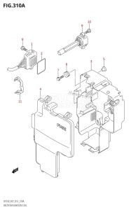 DF250 From 25003F-210001 (E01 E40)  2012 drawing RECTIFIER /​ IGNITION COIL