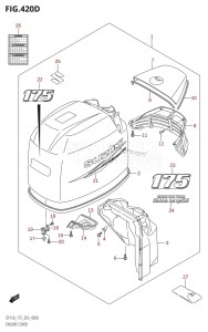 DF150 From 15001F-980001 (E03)  2009 drawing ENGINE COVER ((DF175T,DF175Z):(K10,011))