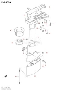 DF5 From 00501F-421001 (P01)  2004 drawing DRIVE SHAFT HOUSING