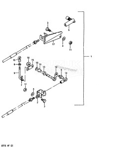 DT15 From 01501-508231 ()  1985 drawing OPTIONAL : REMOTE CONTROL PARTS