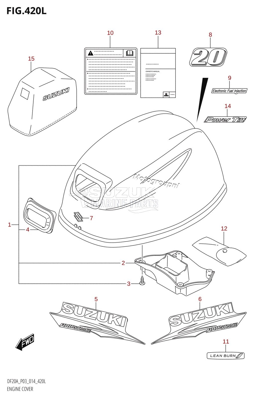 ENGINE COVER (DF20ATH:P03)