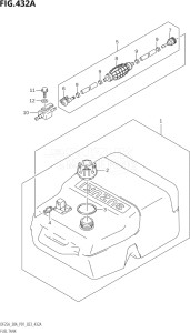 02504F-140001 (2021) 25hp P01-Gen. Export 1 (DF25A   DF25AR   DF25AT   DF25ATH   DT25K) DF25A drawing FUEL TANK