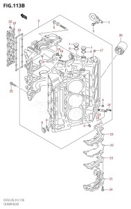 DF250Z From 25003Z-310001 (E03)  2013 drawing CYLINDER BLOCK (DF200Z:E03)