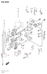 DF250Z From 25003Z-510001 (E01 E40)  2015 drawing HARNESS (DF225Z:E40)