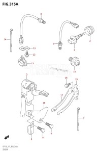 DF150Z From 15001Z-780001 (E03)  2007 drawing SENSOR